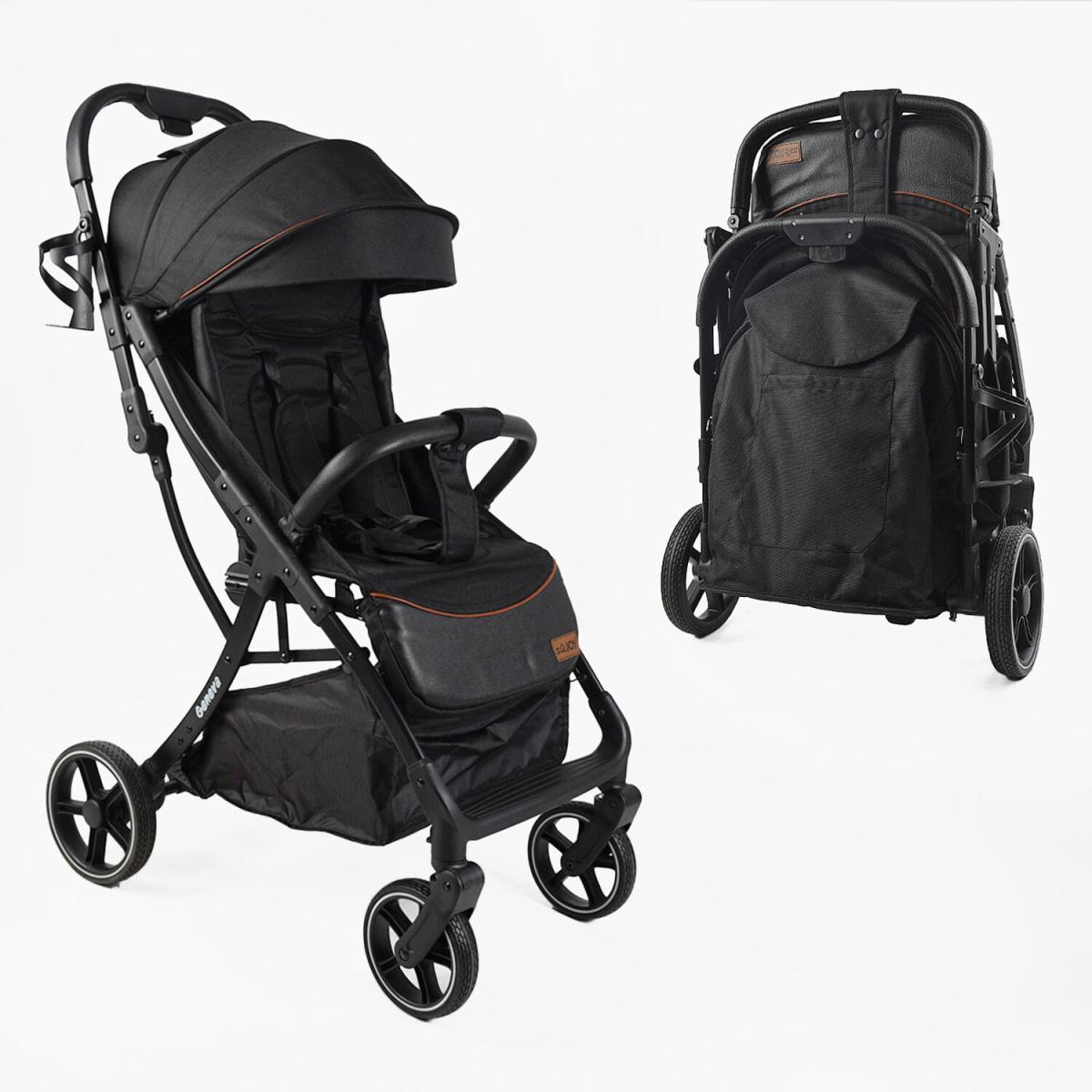 Коляска дитяча прогулянкова Joy Geneva Чорний (GN-91378) - фото 2 Коляска дитяча прогулянкова Joy Geneva Чорний (GN-91378) - фото 2