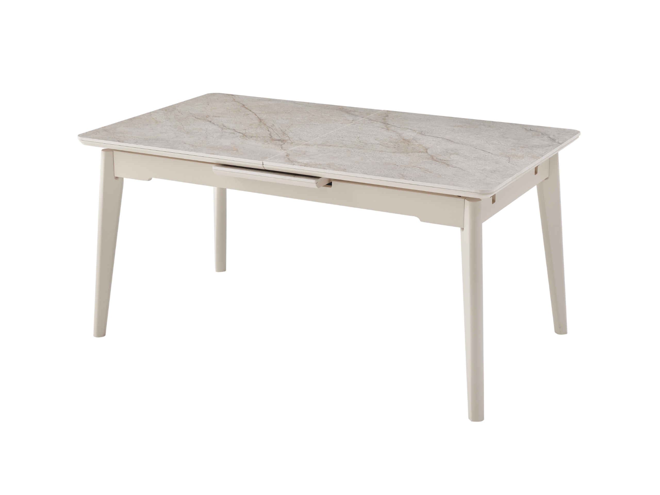 Стол обеденный раздвижной Vetro Mebel 1600-2000x900x760 мм Мистик грей/Капучино (TМ-125) - фото 1