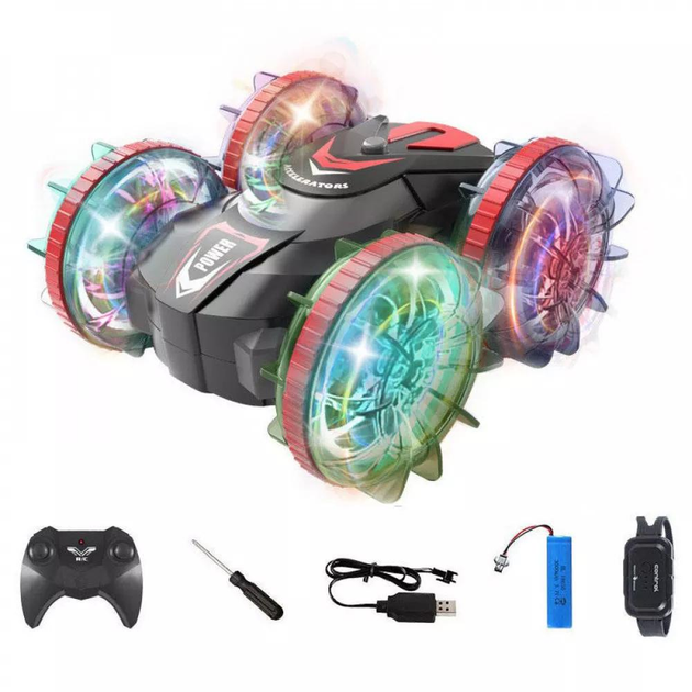 Машинка-перевертыш на радиоуправлении BG006 Амфибия Прозрачный/Красный (24836471) Машинка-перевертыш на радиоуправлении BG006 Амфибия Прозрачный/Красный (24836471)