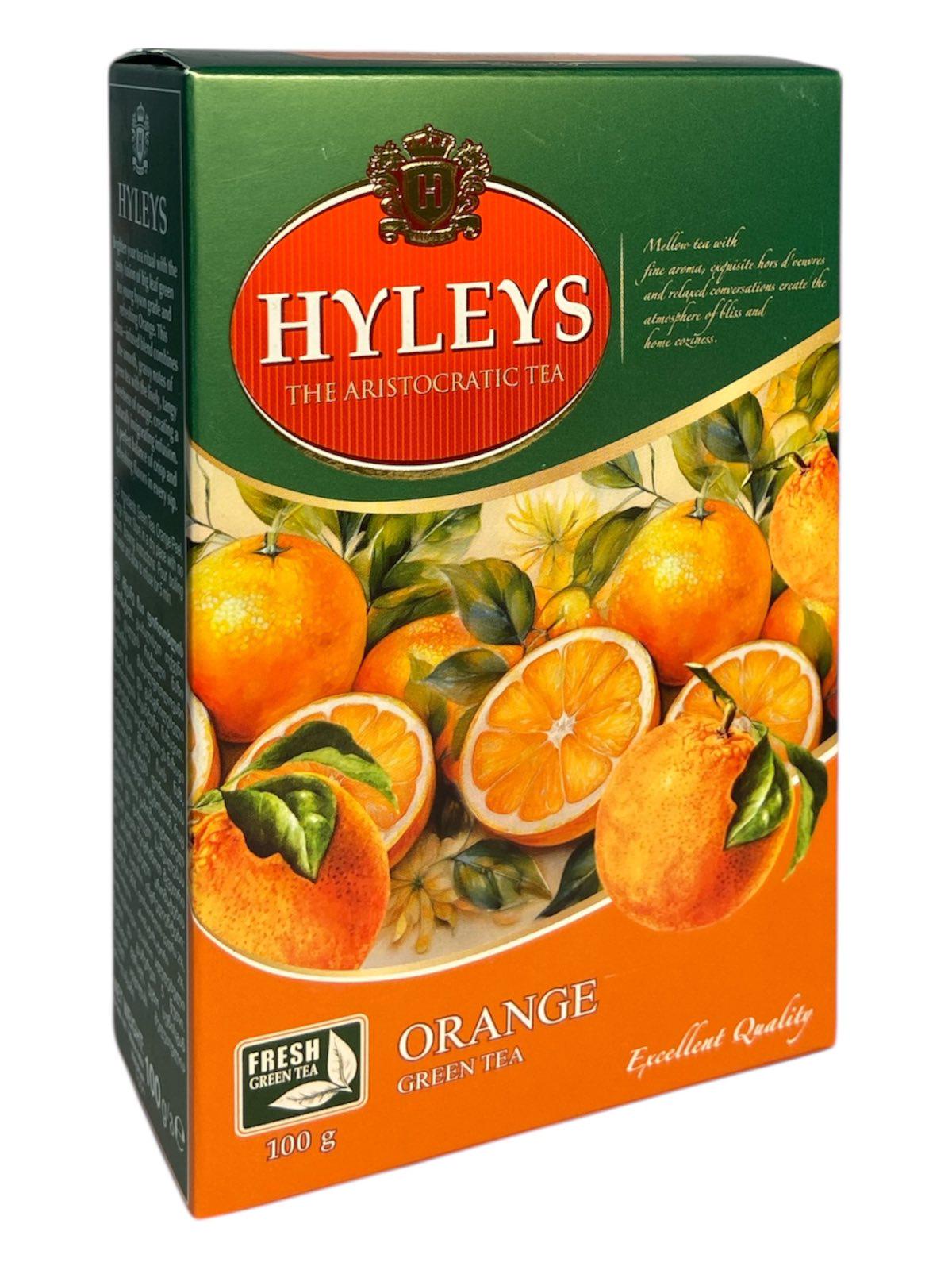 Чай зеленый Hyleys цельнолистовой с цедрой апельсина 100 гр (60915) Чай зеленый Hyleys цельнолистовой с цедрой апельсина 100 гр (60915)
