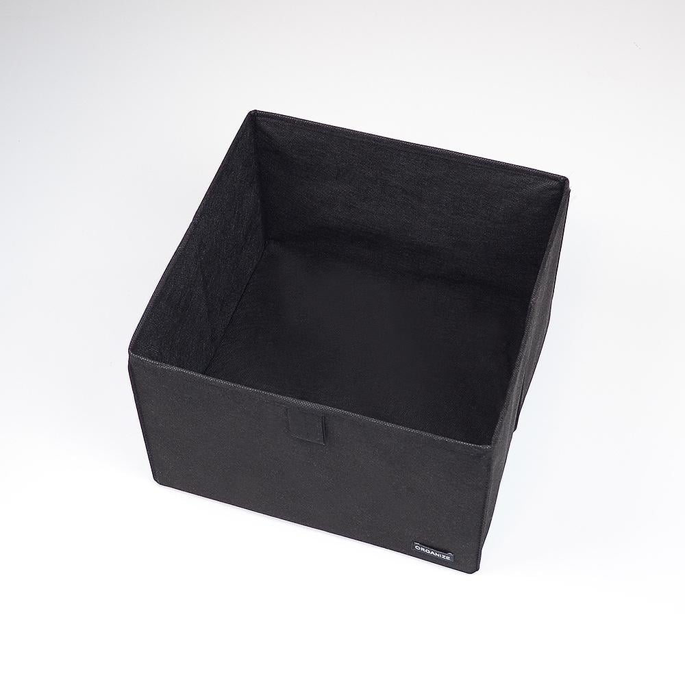 Ящик-органайзер в шкаф для хранения вещей L Черный (HY-L-black)