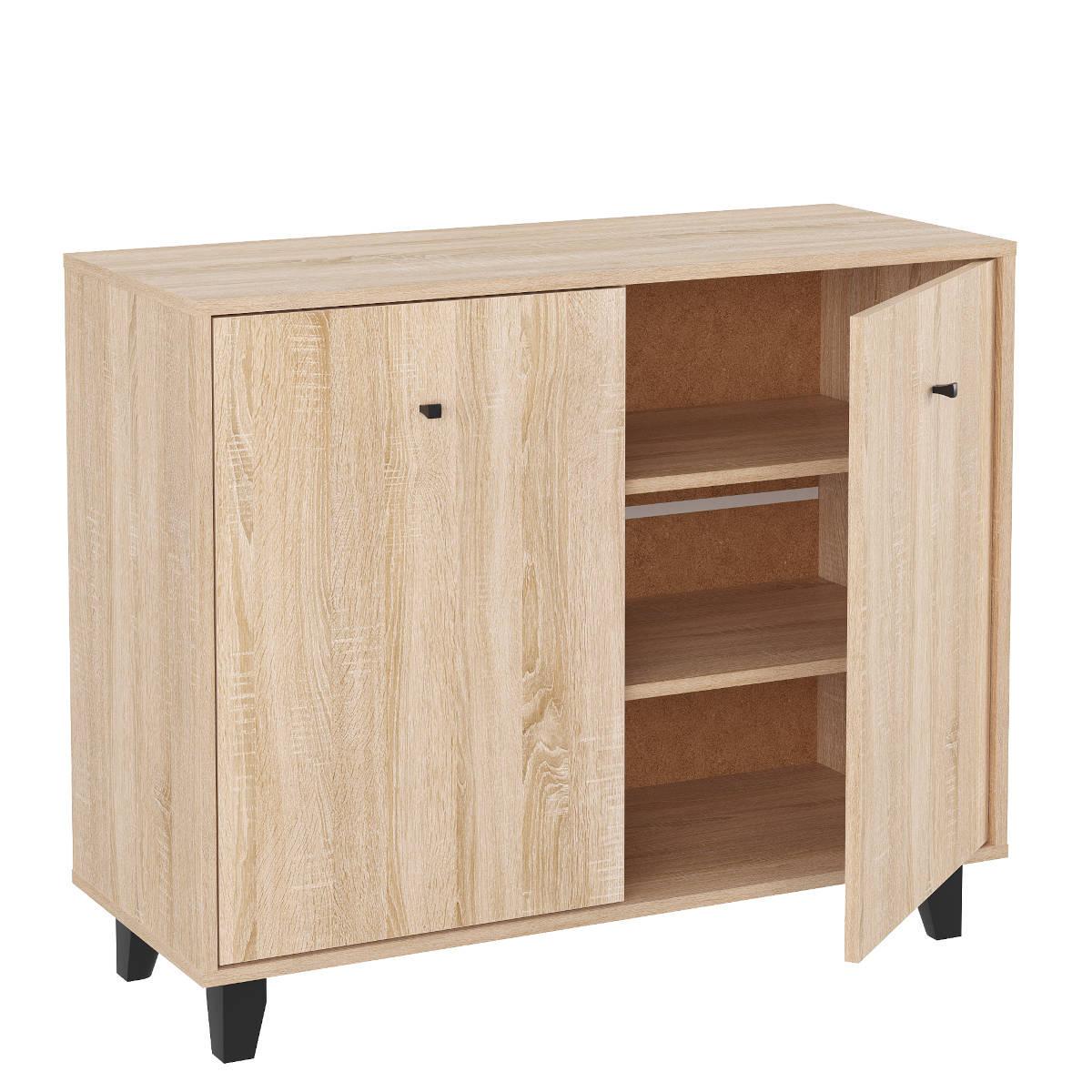 Комод Компанит с 2 дверцами 100х40х82 см Дуб сонома (26914744) - фото 1 Комод Компанит с 2 дверцами 100х40х82 см Дуб сонома (26914744) - фото 1