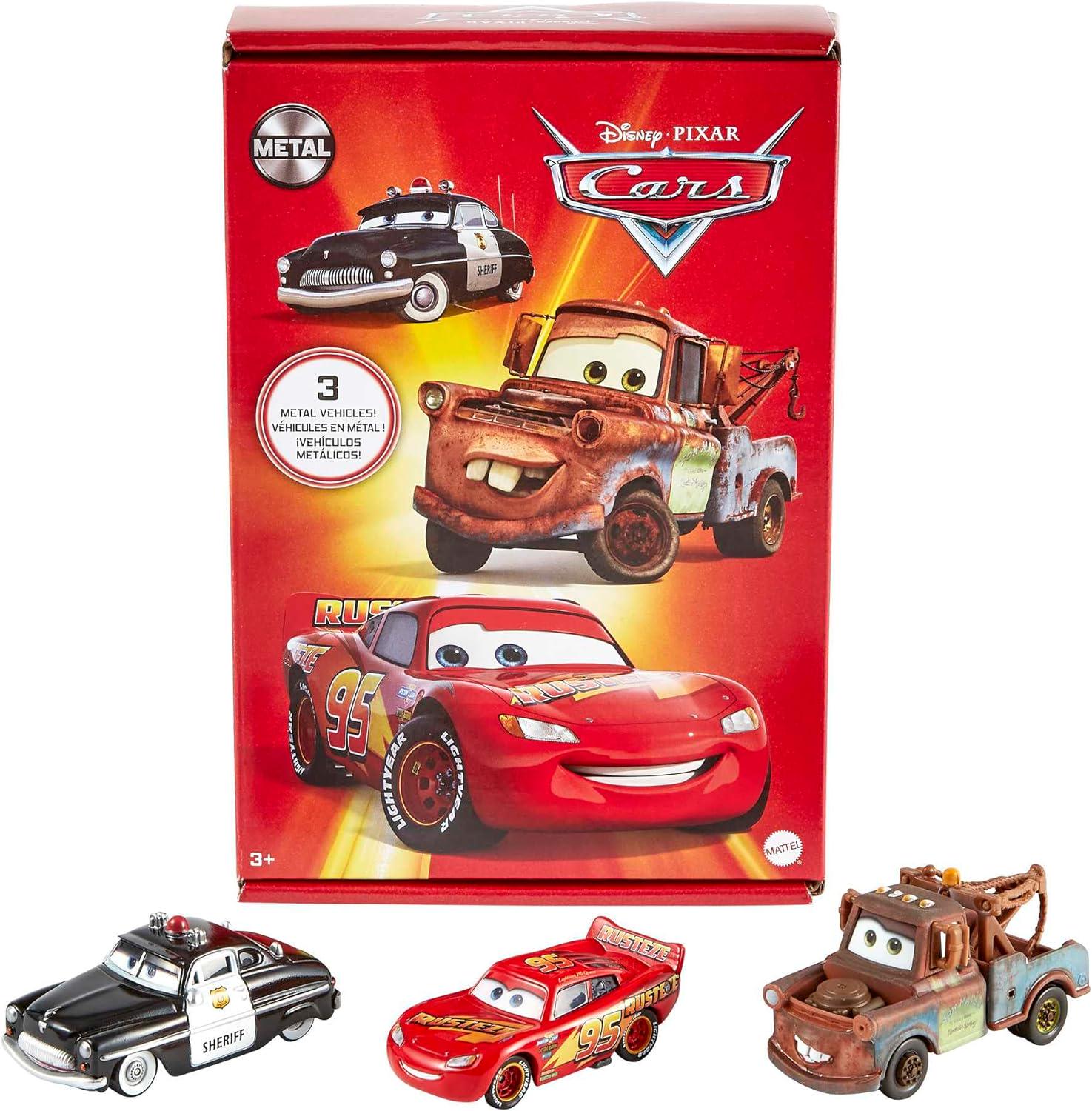 Іграшковий набір автомобілів Mattel Disney Pixar Cars 3 Metal Vehicles 3 шт.