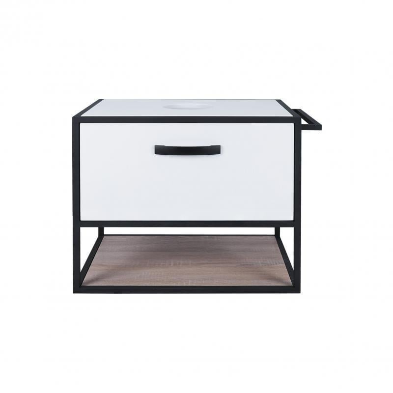 Тумба підвісна Q-tap Taurus 700х476х469 White/Whitish oak зі стільницею QT2479TPT703WWO (13807)