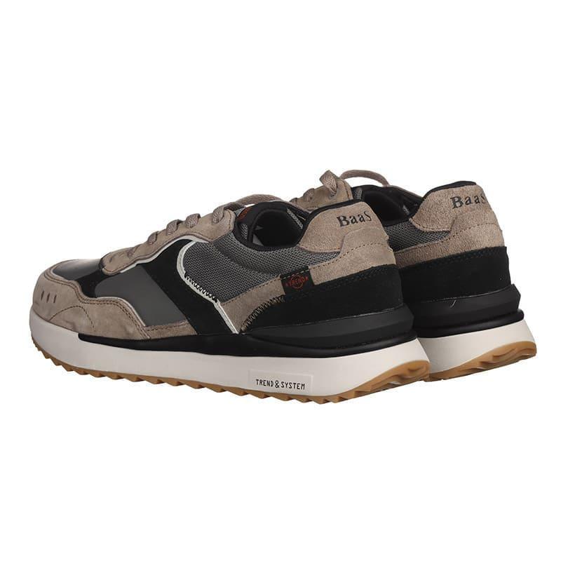 Кроссовки мужские BaaS M7556-12C с комбинированных материалов р. 45 Серый (20255) - фото 2