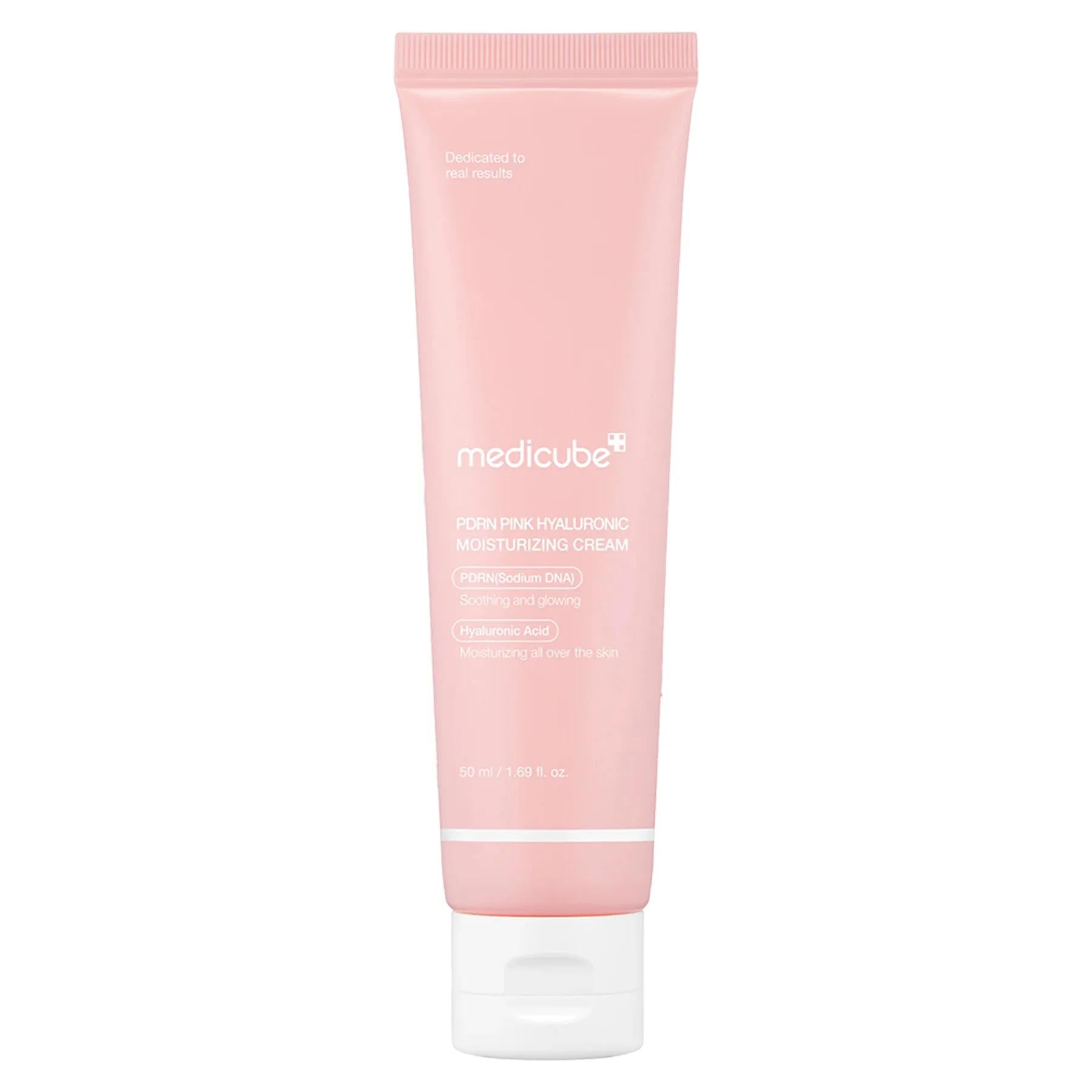 Крем с полинуклеотидами и гиалуроновой кислотой Medicube PDRN Pink Hyaluronic Moisturizing Cream увлажняющий 50 мл