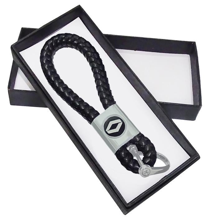 Брелок кожаный косичка Renault Рено с подарочной коробкой