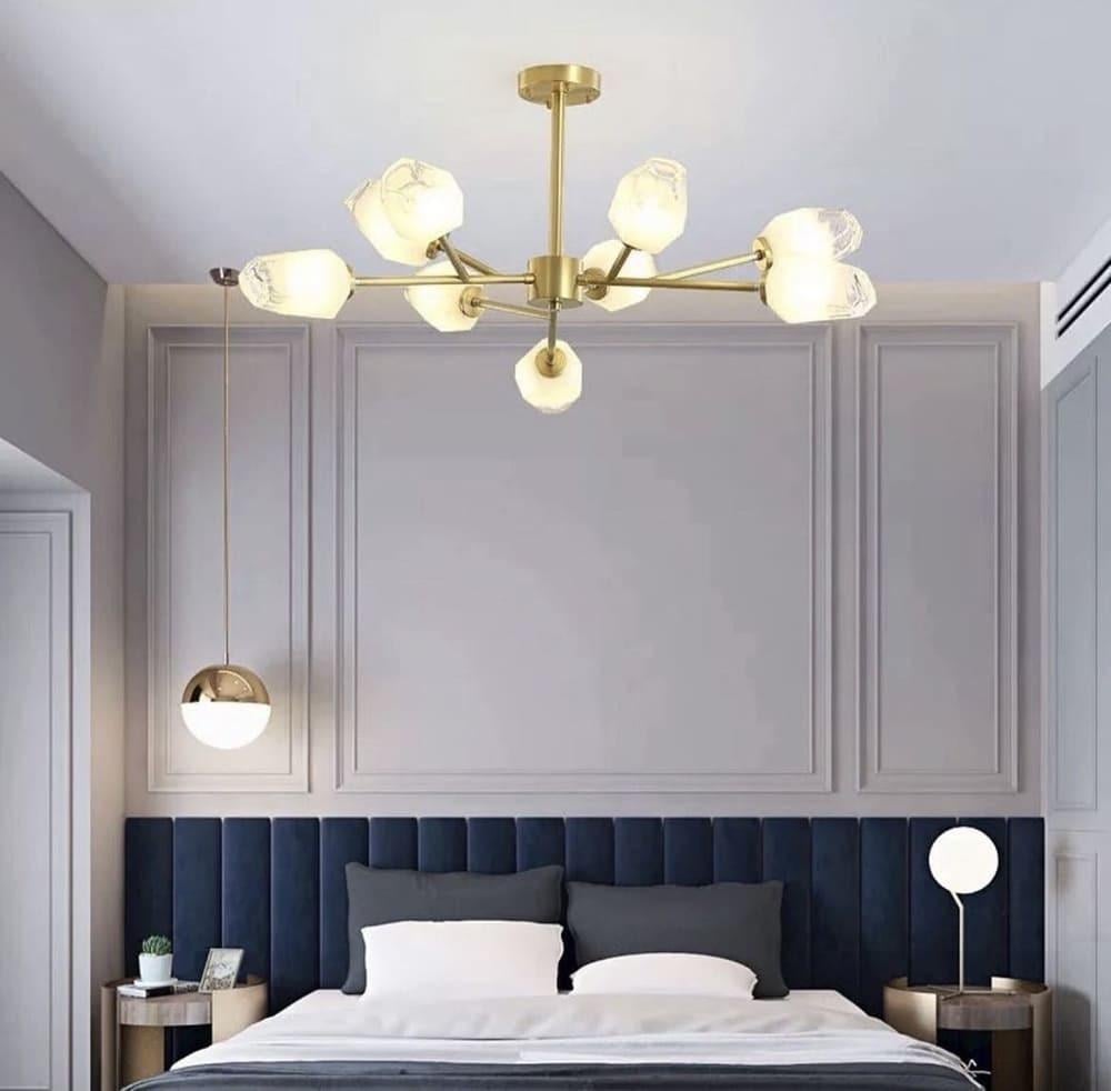 Люстра на 9 плафонів геометричної форми Ø 110 см (H 827/9)