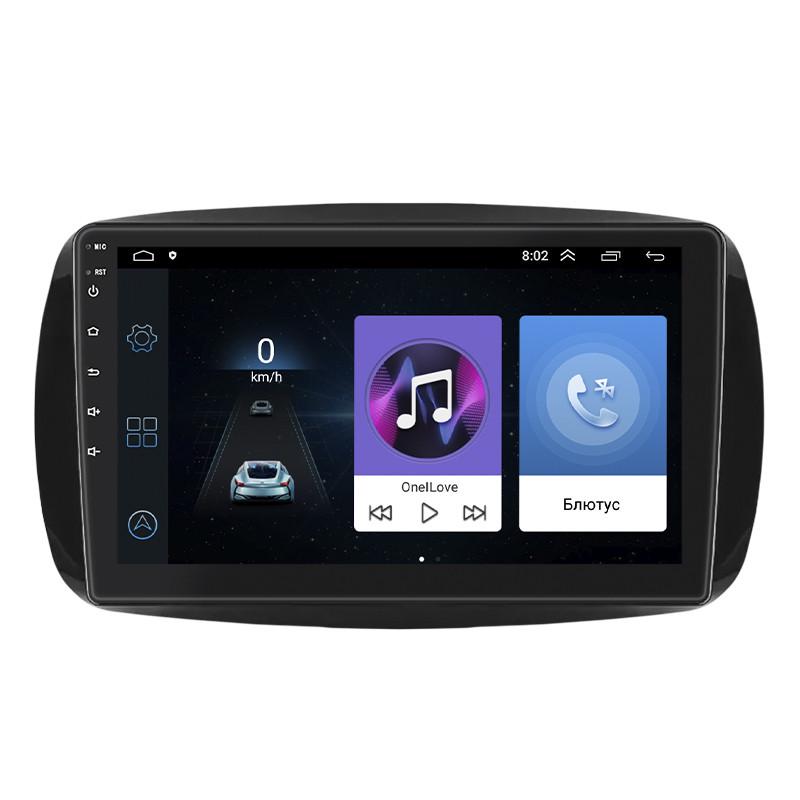 Магнитола штатная Lesko для Smart Fortwo III 2014-н.в. IPS 9" 1/16Gb Wi-Fi GPS Base