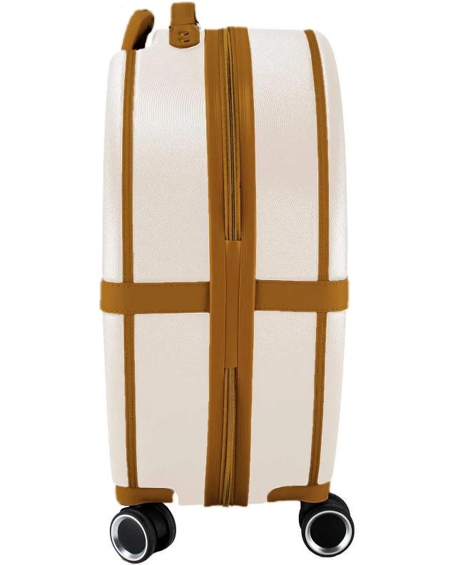 Валіза SEMI LINE T5670-3 24" M Ecru/Brown (52957) - фото 3 Валіза SEMI LINE T5670-3 24" M Ecru/Brown (52957) - фото 3