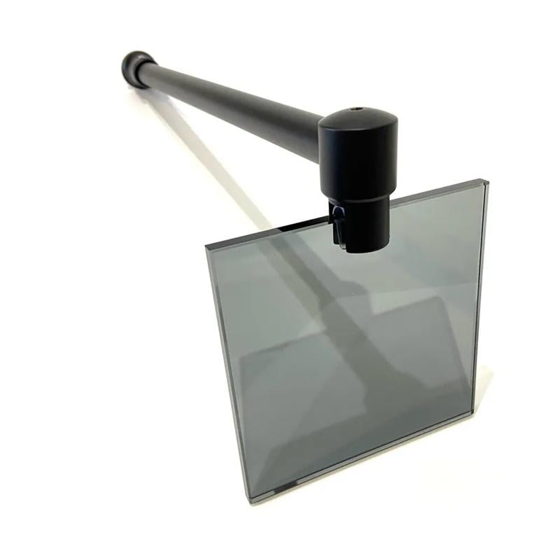 Тримач для скла душової кабіни 6-12 мм перегородки 1 м розпірка 90° Чорний