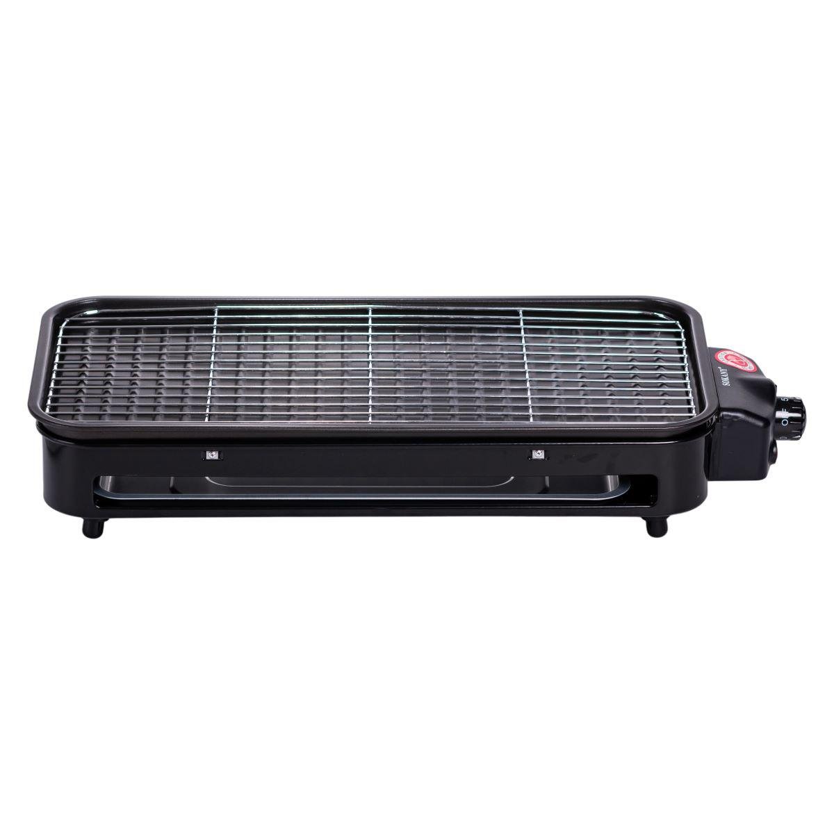 Гриль настольный Sokany SK-6112 электрический 1500 Вт Черный (7449) Гриль настольный Sokany SK-6112 электрический 1500 Вт Черный (7449)