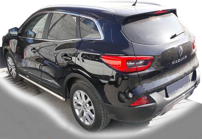 Бічні труби CAN для Renault Kadjar нержавіюча сталь Хром