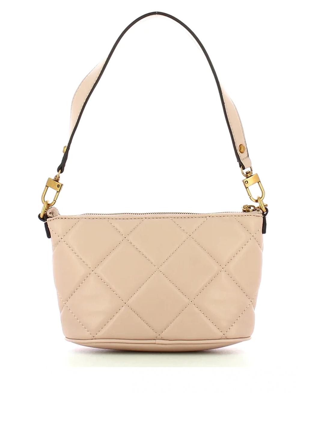 Сумка багет женская из эко кожи GUESS Cessily Bucket HWQB7679010-NUD Бежевый - фото 3 Сумка багет женская из эко кожи GUESS Cessily Bucket HWQB7679010-NUD Бежевый - фото 3