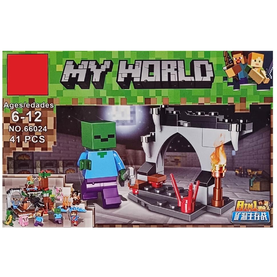 Конструктор дитячий Minecraft 66024-4 40 деталей (RLT53203)
