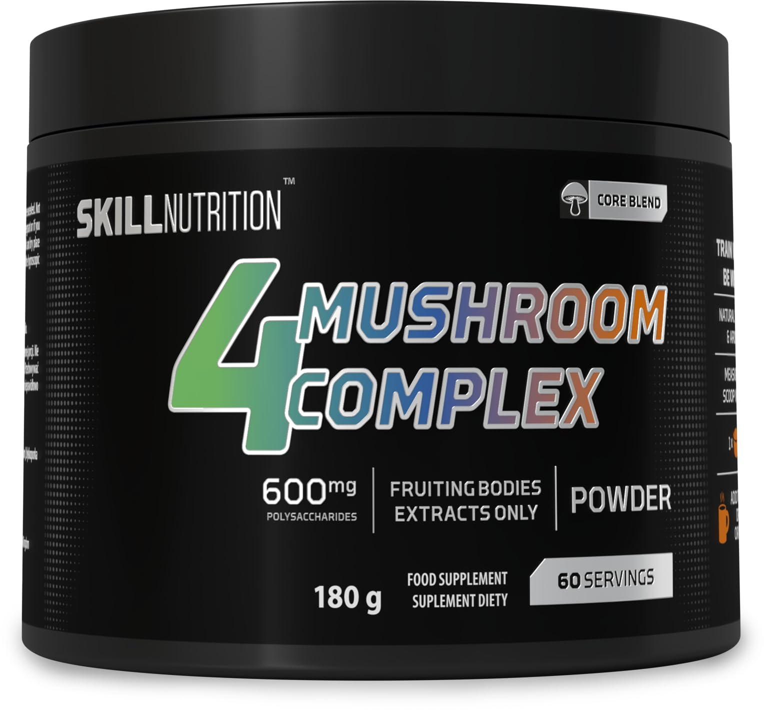 Грибний комплекс Skill Nutrition 4 Mushroom Complex 180 г Грибний комплекс Skill Nutrition 4 Mushroom Complex 180 г