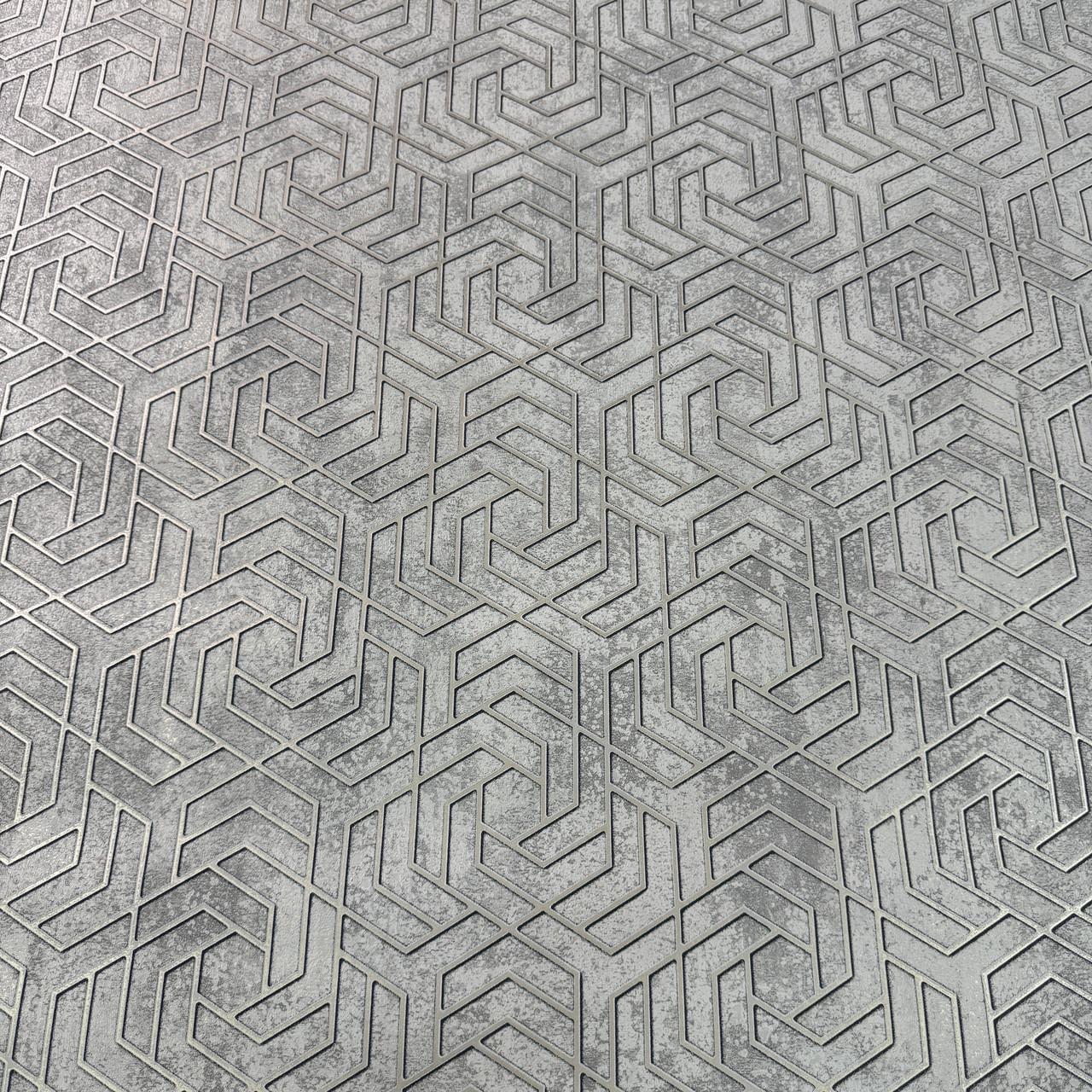 Обои виниловые Marburg City Glam на флизелиновой основе абстракция 1,06x10 м Серый (1032310)