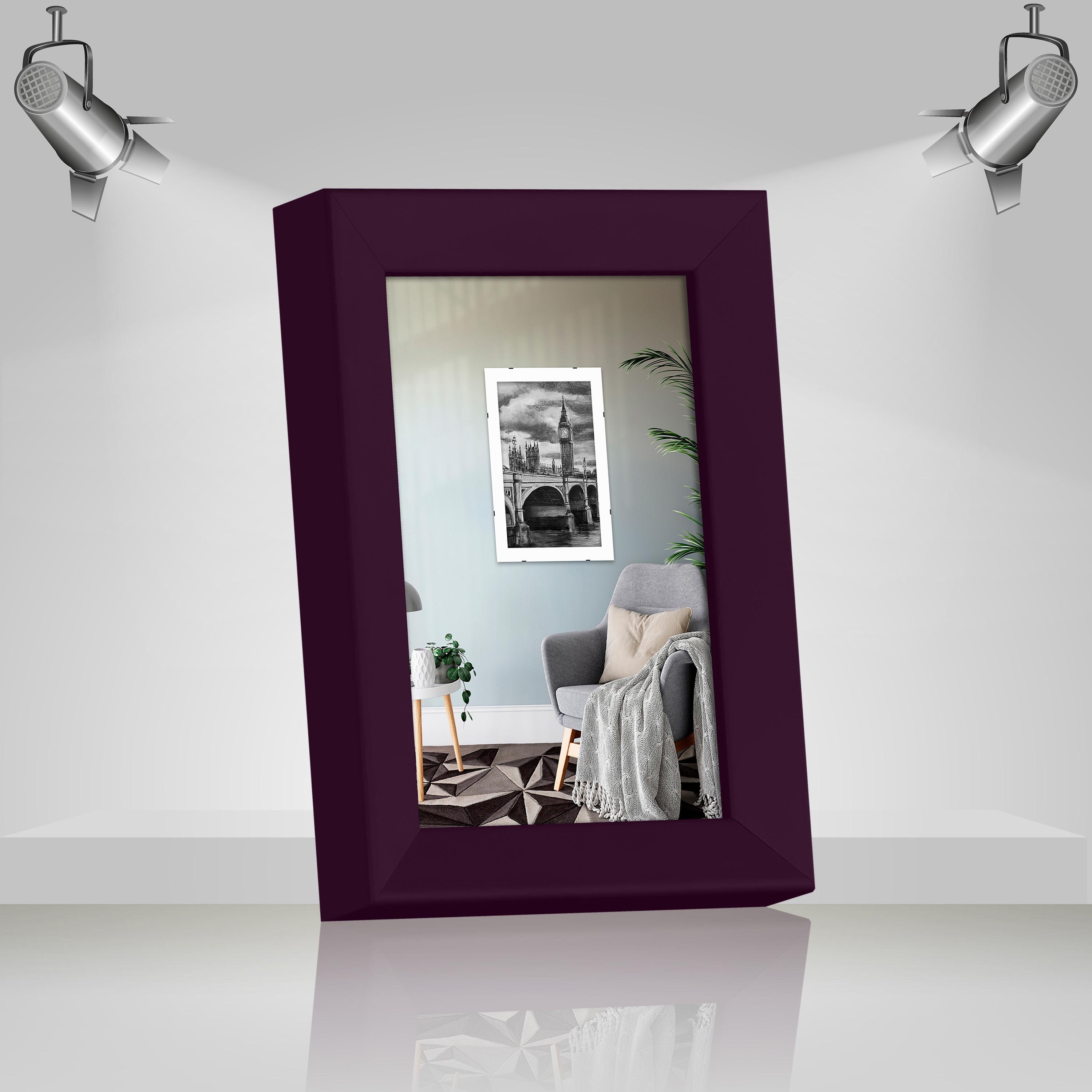 Фоторамка дерев'яна EmojiFrame 10х15 см AH2220-02 антиблікове скло 2 мм Фіолетовий - фото 2 Фоторамка дерев'яна EmojiFrame 10х15 см AH2220-02 антиблікове скло 2 мм Фіолетовий - фото 2