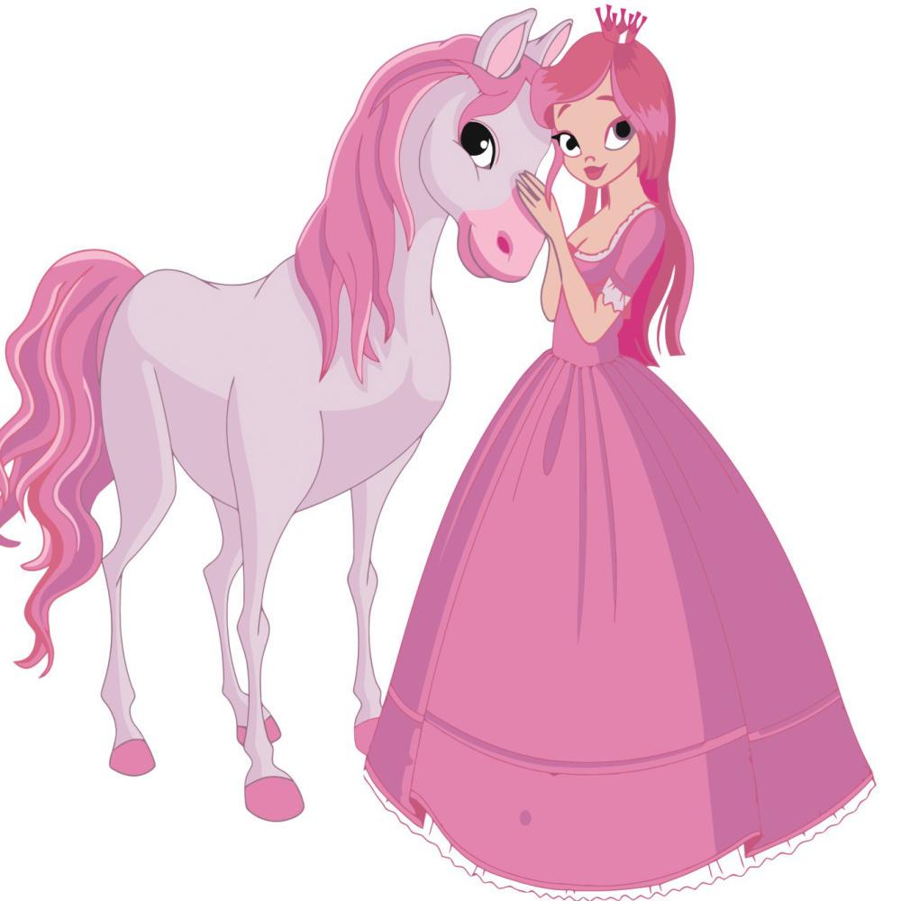 Картина по номерам Strateg Прицеса с верным другом 30x30 см (ES065)