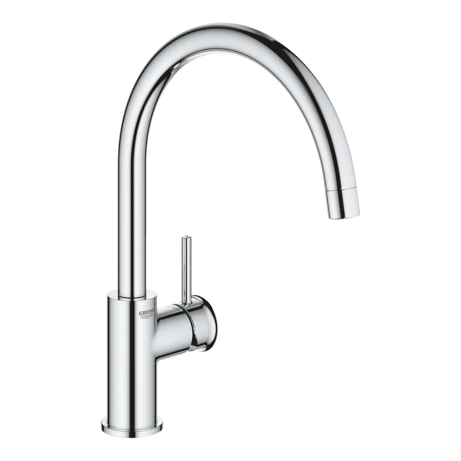 Смеситель для кухни однорычажный Grohe BauClassic Chrome (31234001)