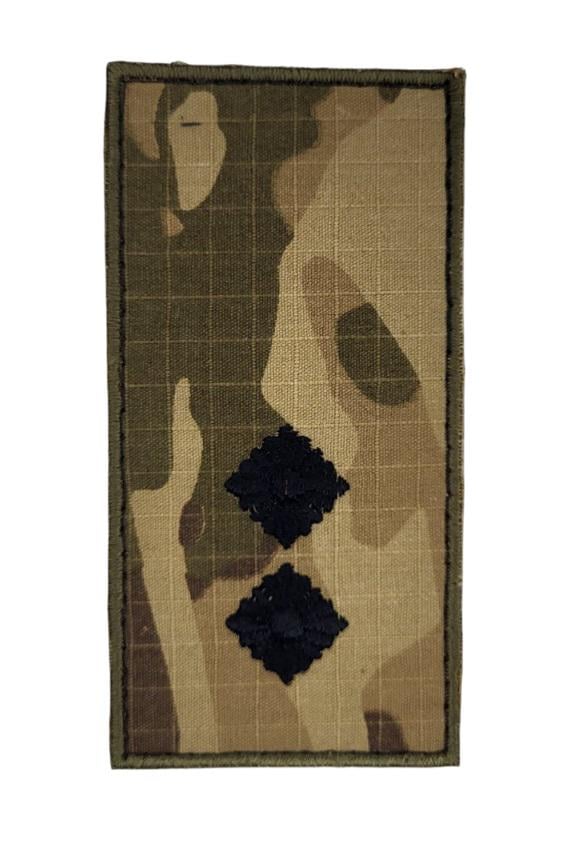 Погон на липучці Лейтенант 5х10 см Мультикам (3585638)