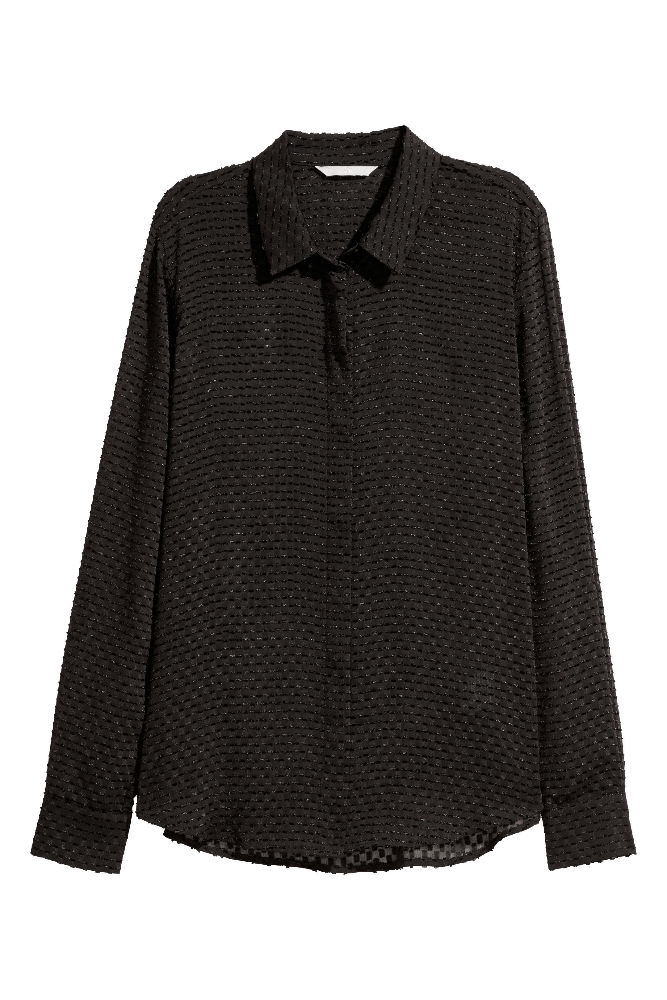 Блуза H&M р. 34 Черный (6107307)