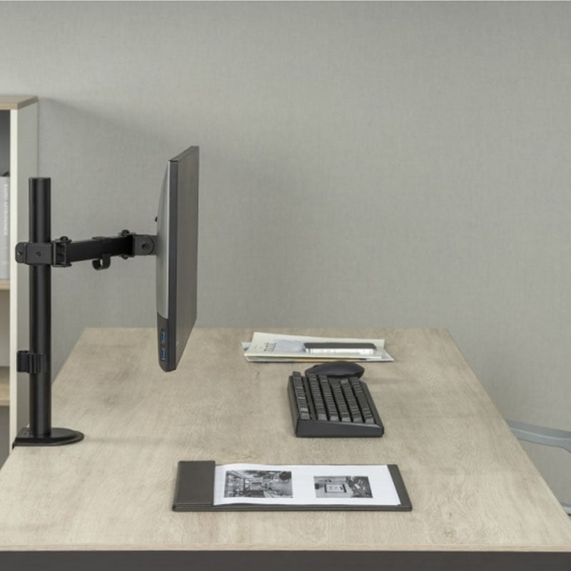 Кронштейн для монітора Brateck LDT66-C011 настільний 17-32" Чорний (22631574) - фото 4 Кронштейн для монітора Brateck LDT66-C011 настільний 17-32" Чорний (22631574) - фото 4