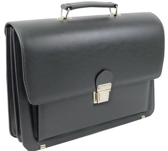 Портфель деловой из искусственной кожи AMO Серый (super357_SST09 grey)