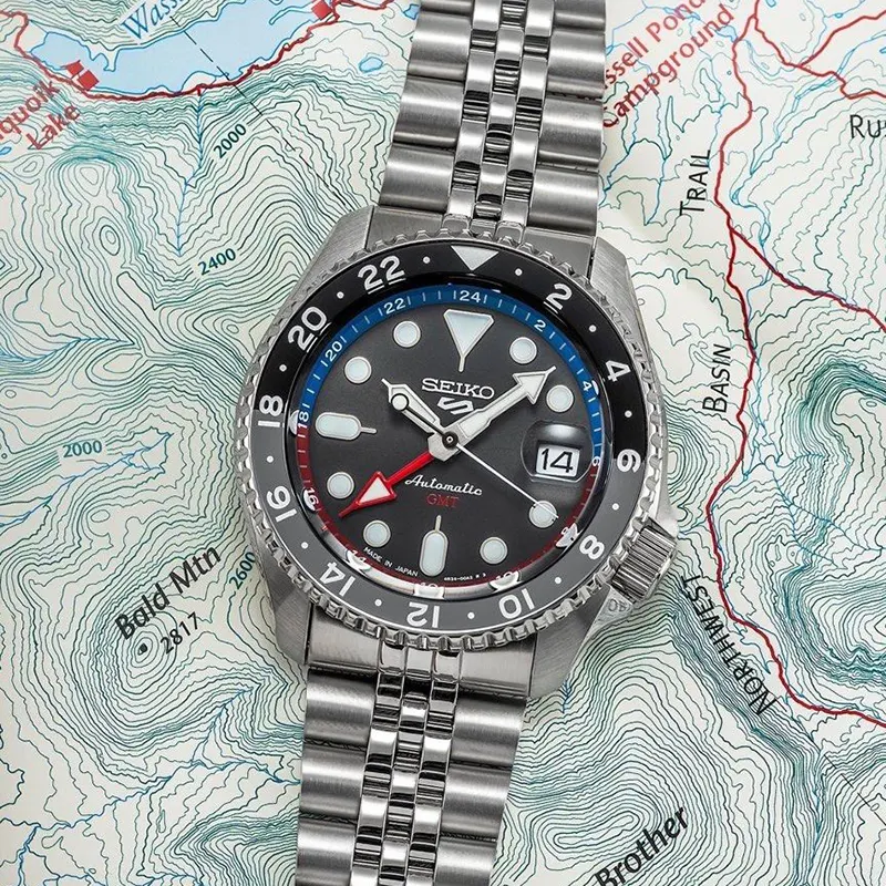 Годинник чоловічий Seiko 5 Sports GMT (SSK019K1) - фото 5 Годинник чоловічий Seiko 5 Sports GMT (SSK019K1) - фото 5
