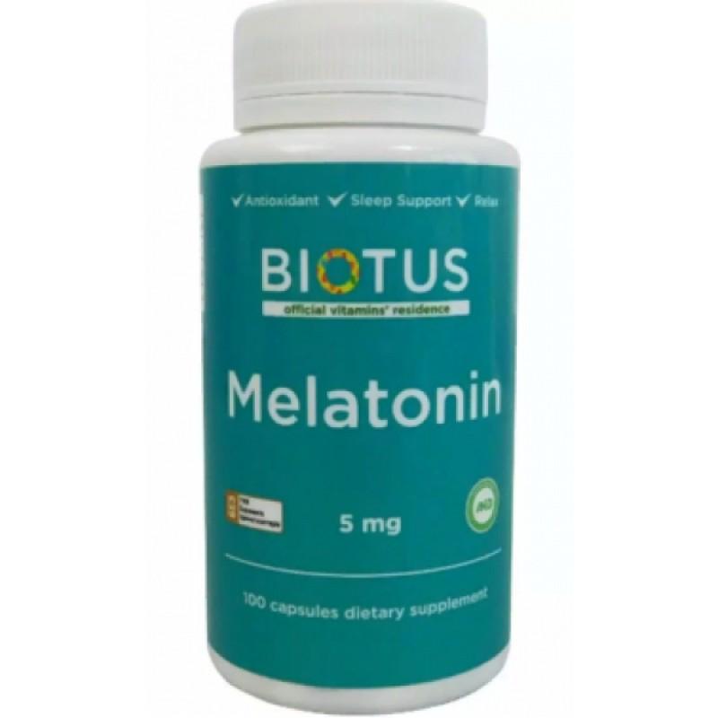 Мелатонін Biotus Melatonin 5 мг 100 капс. (BIO-530401)