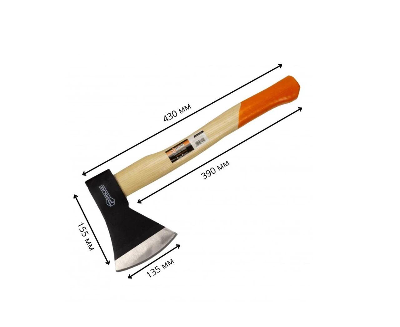 Топор с деревянной ручкой 1 кг (2403690214) - фото 4 Топор с деревянной ручкой 1 кг (2403690214) - фото 4