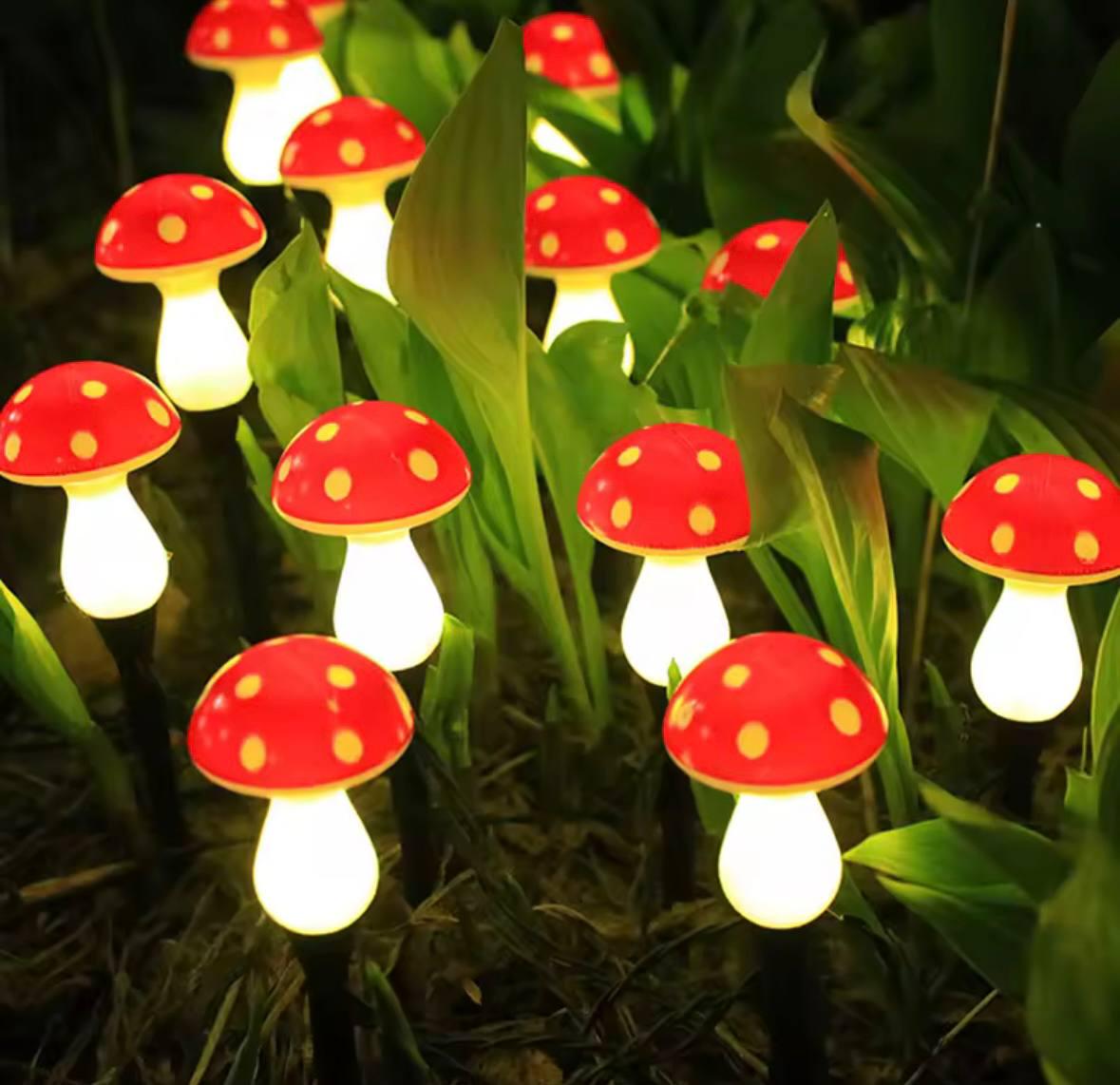 Гирлянда для сада Грибочки на солнечной батарее 8 фигурок (8558d513) - фото 8