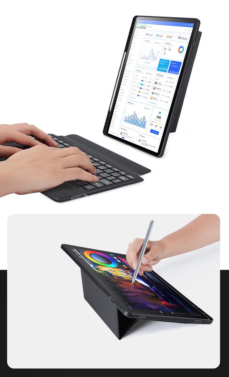 Чохол-клавіатура Dux Ducis Bluetooth 5.0 Keyboard для Apple iPad Pro 11'' 2018/2020/2021/2022 Black з підсвіткою (6934913002013) - фото 5