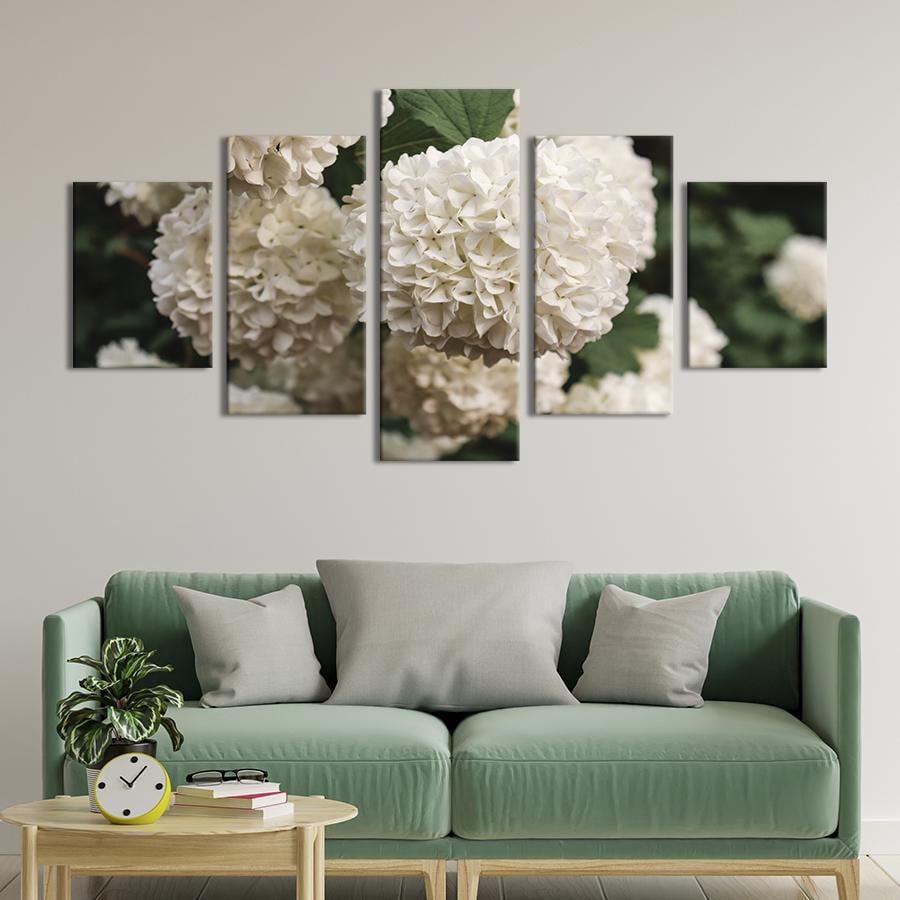 Картина на холсте Белоснежная гортензия 162x80 см (956-52)