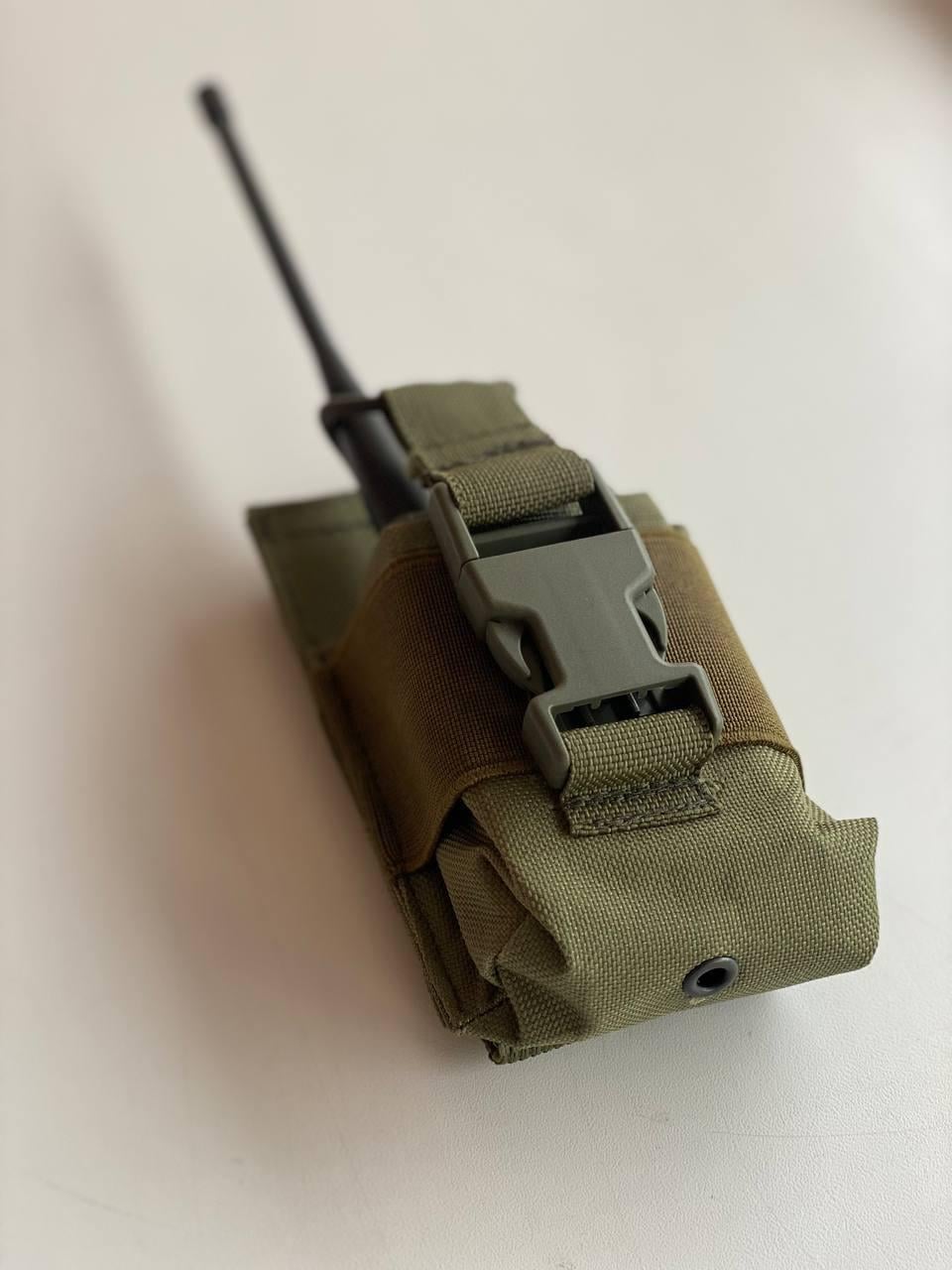 Подсумок для рации MOLLE Oxford 600D 13×7,5×5 см Олива (2717512958)