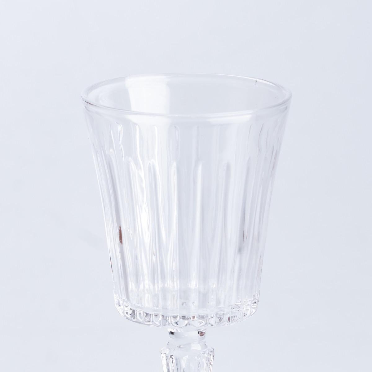 Келихи для вина з гранями 150 мл 6 шт. Прозорий - фото 4