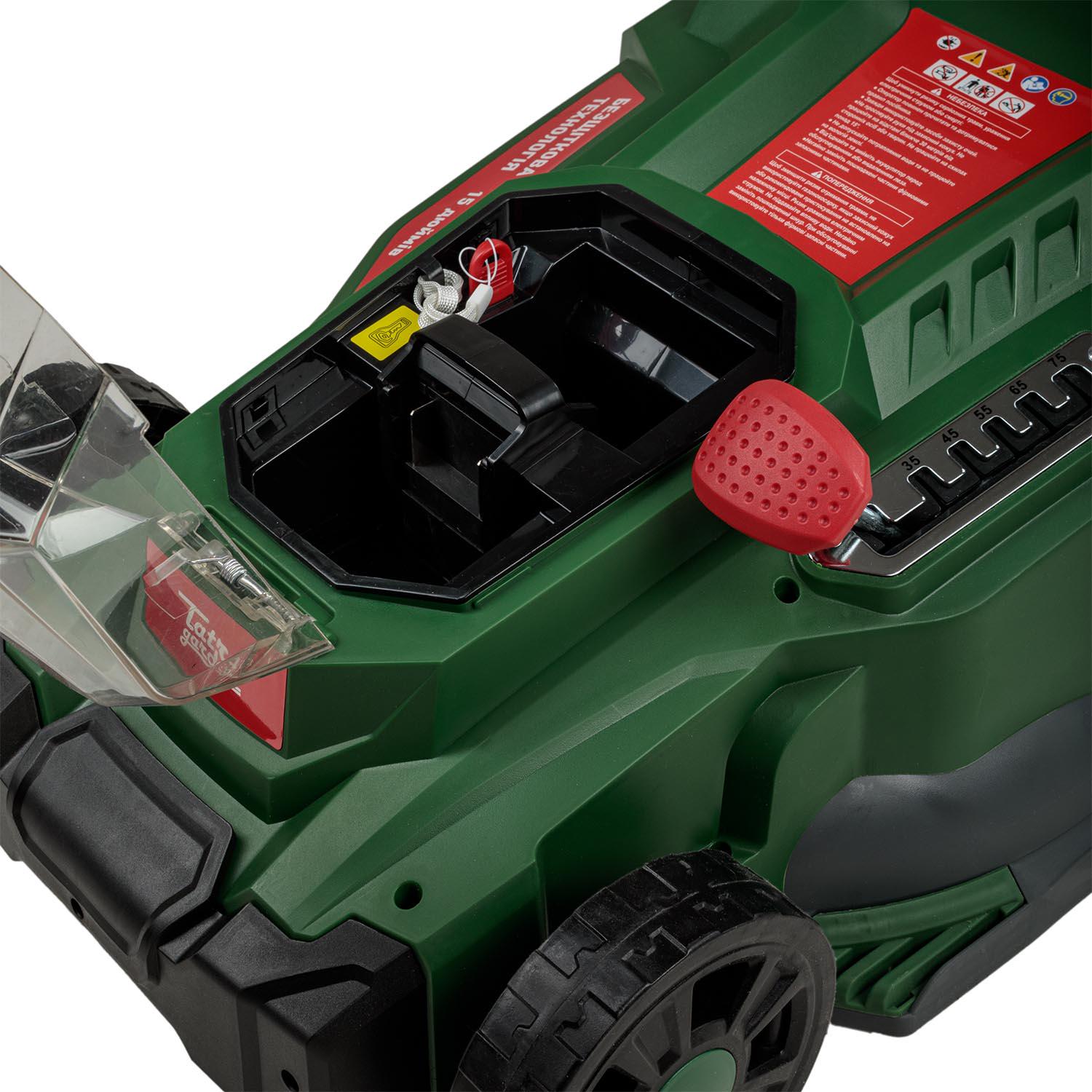 Газонокосилка аккумуляторная Tatra Garden LMA 40 с АКБ и ЗУ - фото 16 Газонокосилка аккумуляторная Tatra Garden LMA 40 с АКБ и ЗУ - фото 16