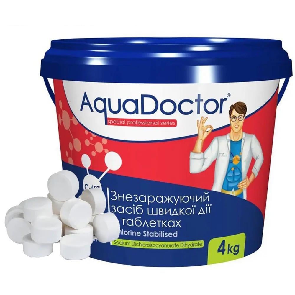 Хлор шоковый для бассейна AquaDoctor C-60T 4 кг в таблетках (8984854) Хлор шоковый для бассейна AquaDoctor C-60T 4 кг в таблетках (8984854)