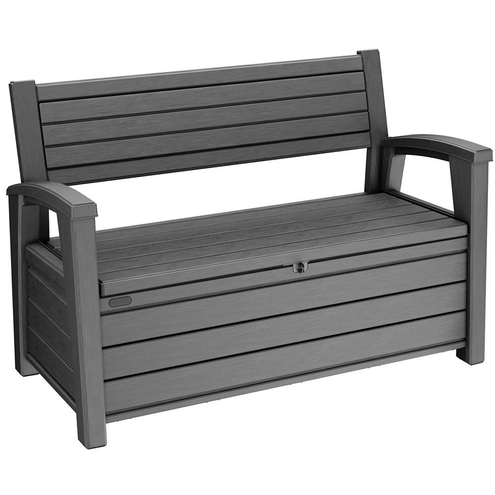 Лавка-скринька для зберігання Keter Otter Bench non Brush 227 л Антрацитовий (259122)