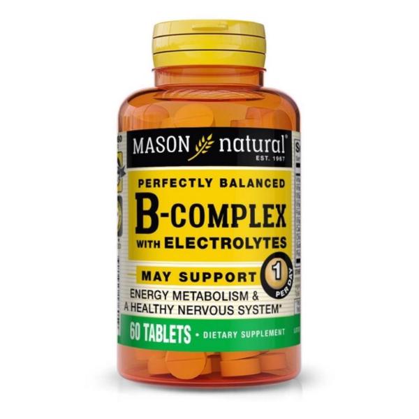 Комплекс Mason Natural B-Complex с электролитами 60 таблеток (000021069)