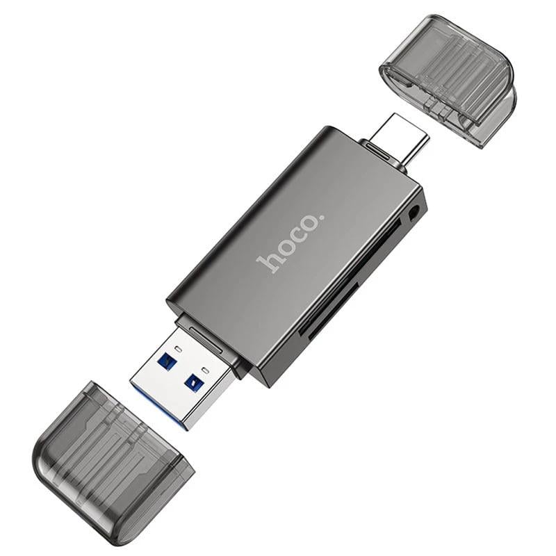 Картридер Hoco HB39 2в1 USB/Type-C 3.0 (23692261)