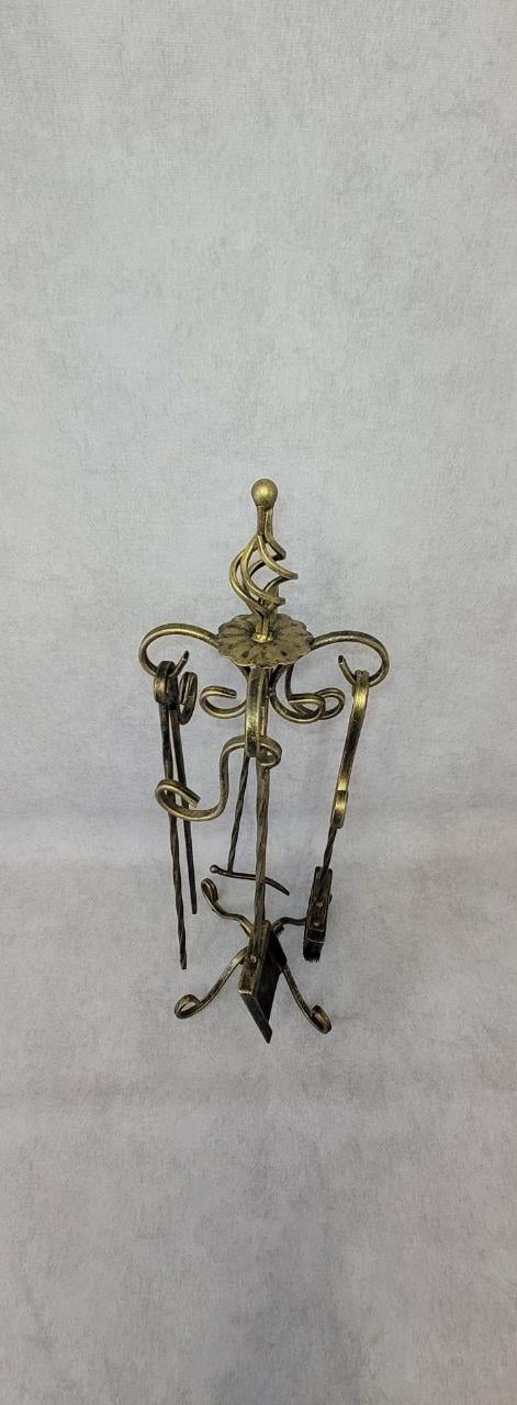 Набор каминный 4 элемента Золотистый (2548879571) - фото 3