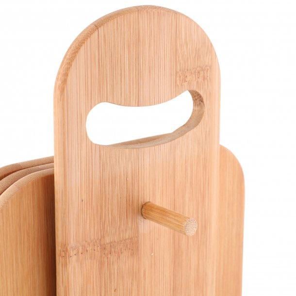 Набір обробних дошок Axentia БАМБУК на підставці 22x0,8x15 см 6 шт. (260467) - фото 7 Набір обробних дошок Axentia БАМБУК на підставці 22x0,8x15 см 6 шт. (260467) - фото 7