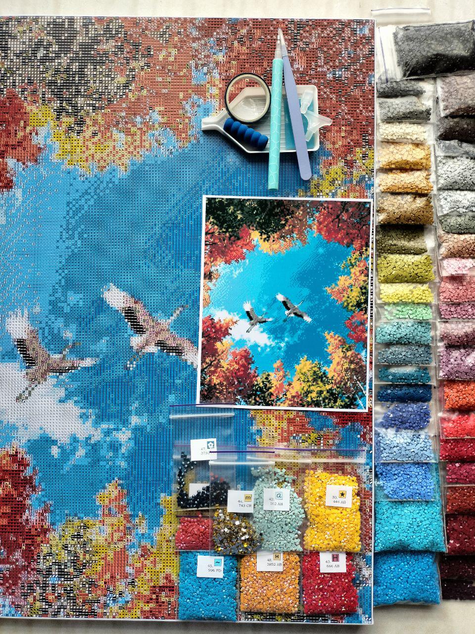 Алмазная мозаика АлМазка В теплые края квадратные алмазы без подрамника 40x50 см (АлМ-292) - фото 6 Алмазная мозаика АлМазка В теплые края квадратные алмазы без подрамника 40x50 см (АлМ-292) - фото 6