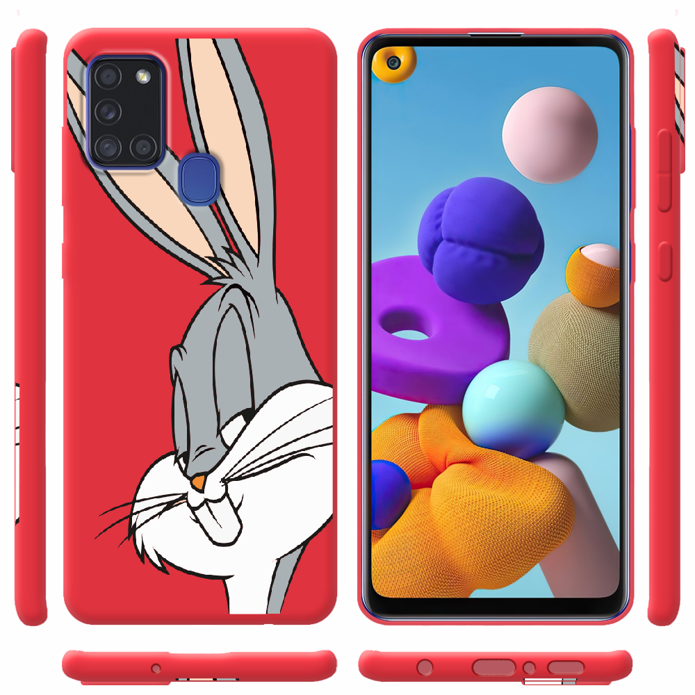 Чохол Boxface Samsung A217 Galaxy A21s Lucky Rabbit Червоний силікон  (40006-bk81-40429) - фото 2