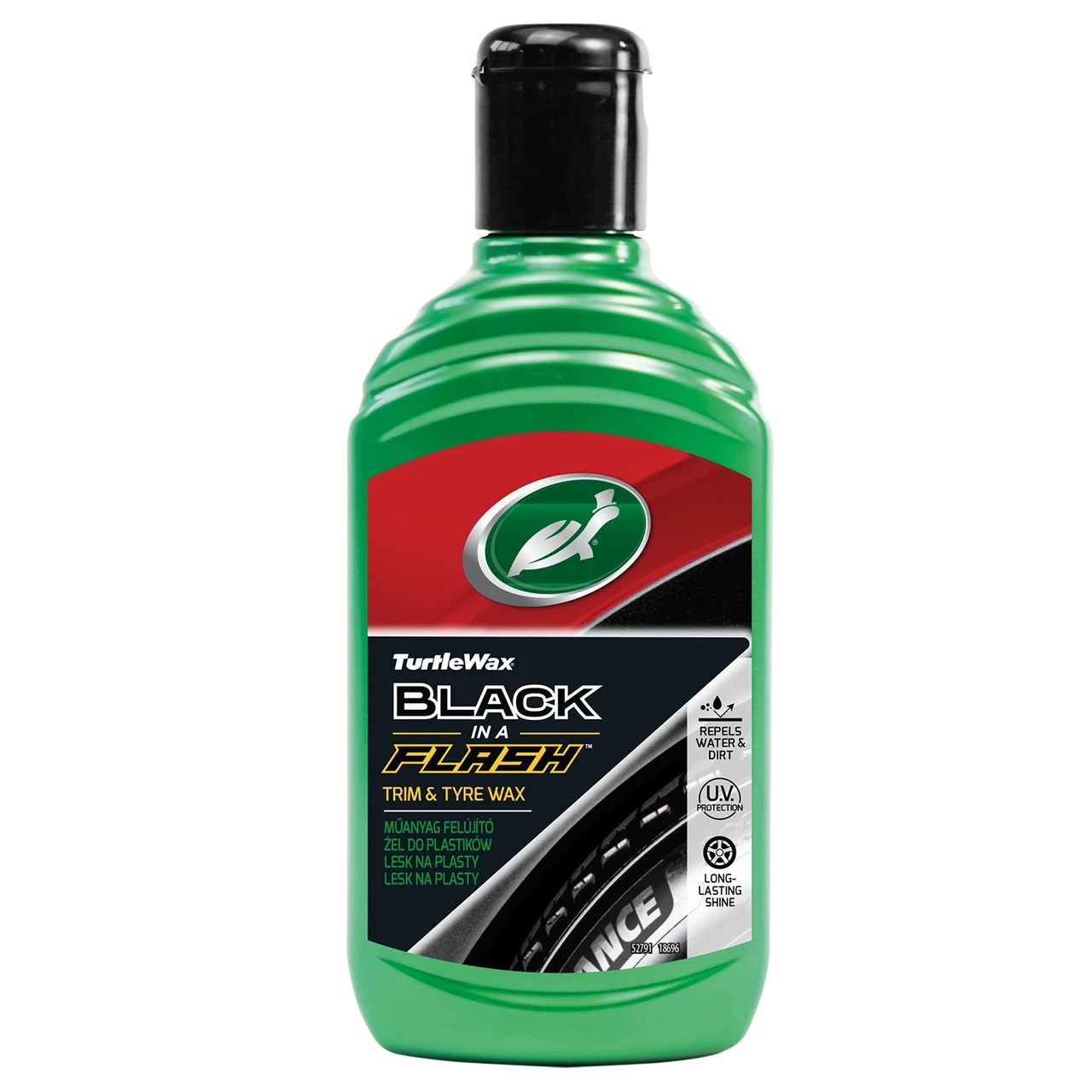 Полироль-реставратор наружного пластика и шин TURTLE WAX BLACK IN A FLASH 300 мл