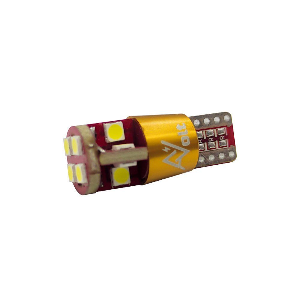 Светодиодная лампа T10 W5W-3030-12SMD Canbus Белый (12511)