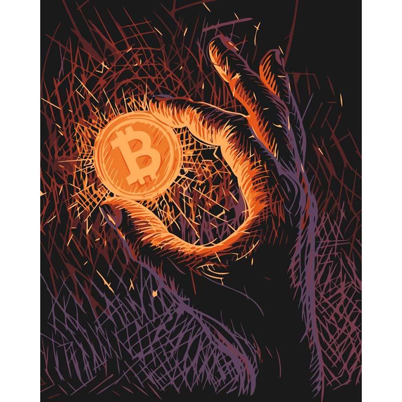 Картина по номерам ART CRAFT Биткоин 40х50 см (16513-AC)