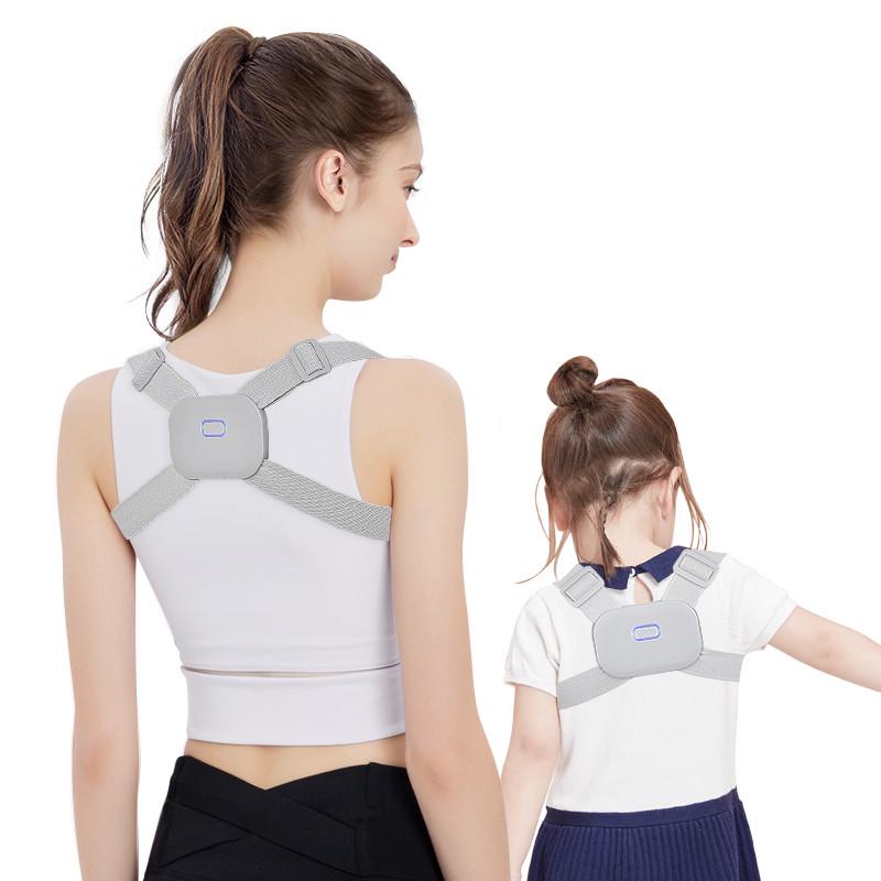 Умный корректор осанки SUNROZ Smart Back Posture Trainer Регулируемый электронный Серый (SUN7750) - фото 2