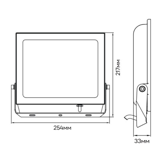 Прожектор светодиодный Ardero LL-1100ARD 100 Вт 6500K IP65 Черный (80019) - фото 3